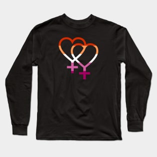 Lesbian Hearts Long Sleeve T-Shirt